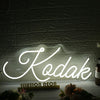 Kodak White Neon Sign