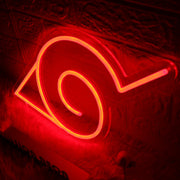 Konoha Village Red Neon Sign