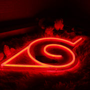 Konoha Village Red Neon Sign