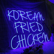 KOREAN FRIED CHICKEN Blue Neon Sign