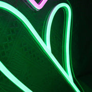 Korean Love Green Neon Sign