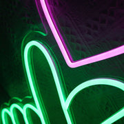 Korean Love Green Neon Sign