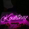 Kourtney Purple Neon Sign