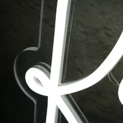 Krissy C White Neon Sign