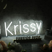 Krissy White Neon Sign