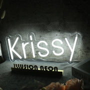 Krissy White Neon Sign