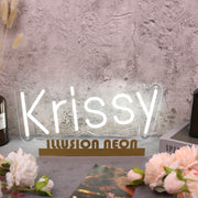 Krissy White Neon Sign