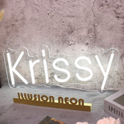 Krissy White Neon Sign