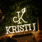 Kristij Yellow Neon Sign