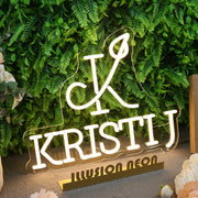 Kristij Yellow Neon Sign