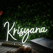 Krisyana White Neon Sign