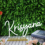 Krisyana White Neon Sign