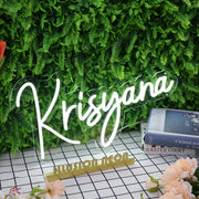 Krisyana White Neon Sign