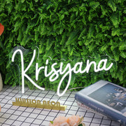 Krisyana White Neon Sign