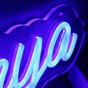 Krshnaprya Blue Neon Sign