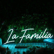 La Familia Blue Neon Sign