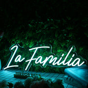 La Familia Blue Neon Sign