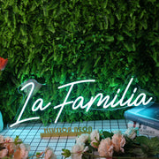 La Familia Blue Neon Sign