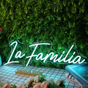 La Familia Blue Neon Sign