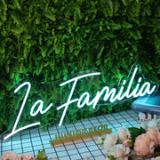 La Familia Blue Neon Sign