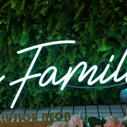 La Familia Blue Neon Sign