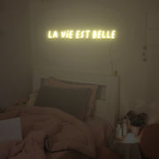 La Vie Est Belle Neon Sign Custom Neon Sign Lights Night Lamp Led Neon Sign Light For Home Party