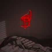 Lady Mouth LED Neon Sign