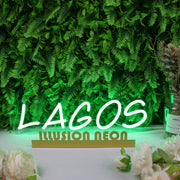 Lagos Green Neon Sign