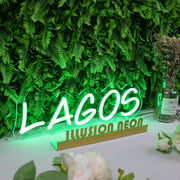 Lagos Green Neon Sign