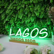 Lagos Green Neon Sign