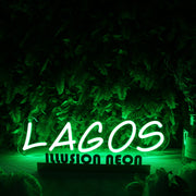 Lagos Green Neon Sign