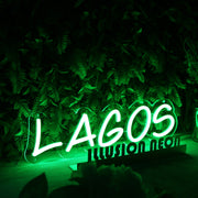 Lagos Green Neon Sign