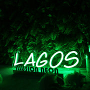 Lagos Green Neon Sign