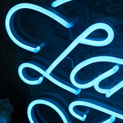 Lake Time Blue Neon Sign