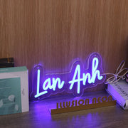 Lan Anh Blue Neon Sign