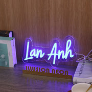 Lan Anh Blue Neon Sign