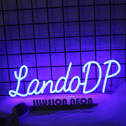 LandoDP Blue Neon Sign