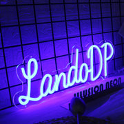 LandoDP Blue Neon Sign