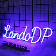 LandoDP Blue Neon Sign