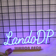 LandoDP Blue Neon Sign