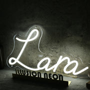 Lara White Neon Sign