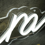 Lara White Neon Sign