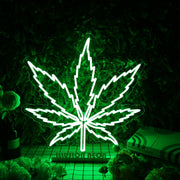 Large Leaf Green Neon Sign