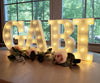 Steel Marquee Letter Gabi Name High-End Custom Zinc Metal Marquee Light Marquee Sign