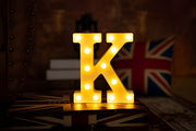 Steel Marquee Letter K Font Sign Warm White High-End Custom Zinc Metal Marquee Light Marquee Sign