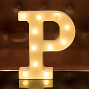 Steel Marquee Letter P Font Sign Warm White Led High-End Custom Zinc Metal Marquee Light Marquee Sign