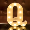 Steel Marquee Letter Q Font Sign Warm White Led High-End Custom Zinc Metal Marquee Light Marquee Sign