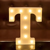 Steel Marquee Letter T Font Sign Warm White Led High-End Custom Zinc Metal Marquee Light Marquee Sign