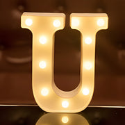 Steel Marquee Letter U Font Sign Warm White Led High-End Custom Zinc Metal Marquee Light Marquee Sign