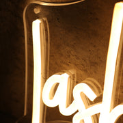 Lash And Wax Bar Yellow Neon Sign